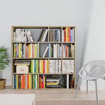 Книжный стеллаж, полка для игрушек и книг, разделитель комнаты Дуб сонома* Изображение