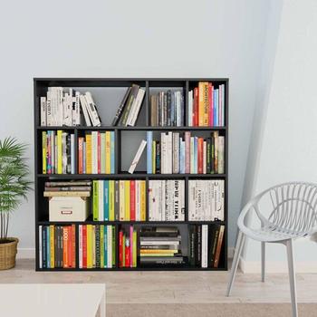 Большой книжный стеллаж, стеллаж для дома Черный* Изображение