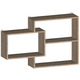 Настенная полка, полка для книг, полка на стену из ДСП, для цветов ПК-29, Дуб Сонома* Изображение