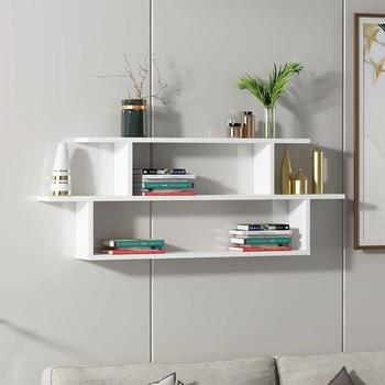 Универсальная Полка для книг из ДСП, ПК-43 Белый* Изображение