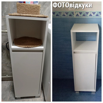Шафа для ванної кімнати ШВК - 13, колір Білий* Изображение