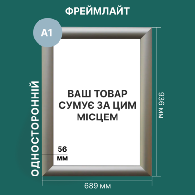 Световая рамка (Фреймлайт) А1 56 мм односторонняя Изображение