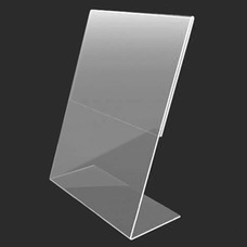 L-образный ценник пластиковый 80x80 мм Изображение